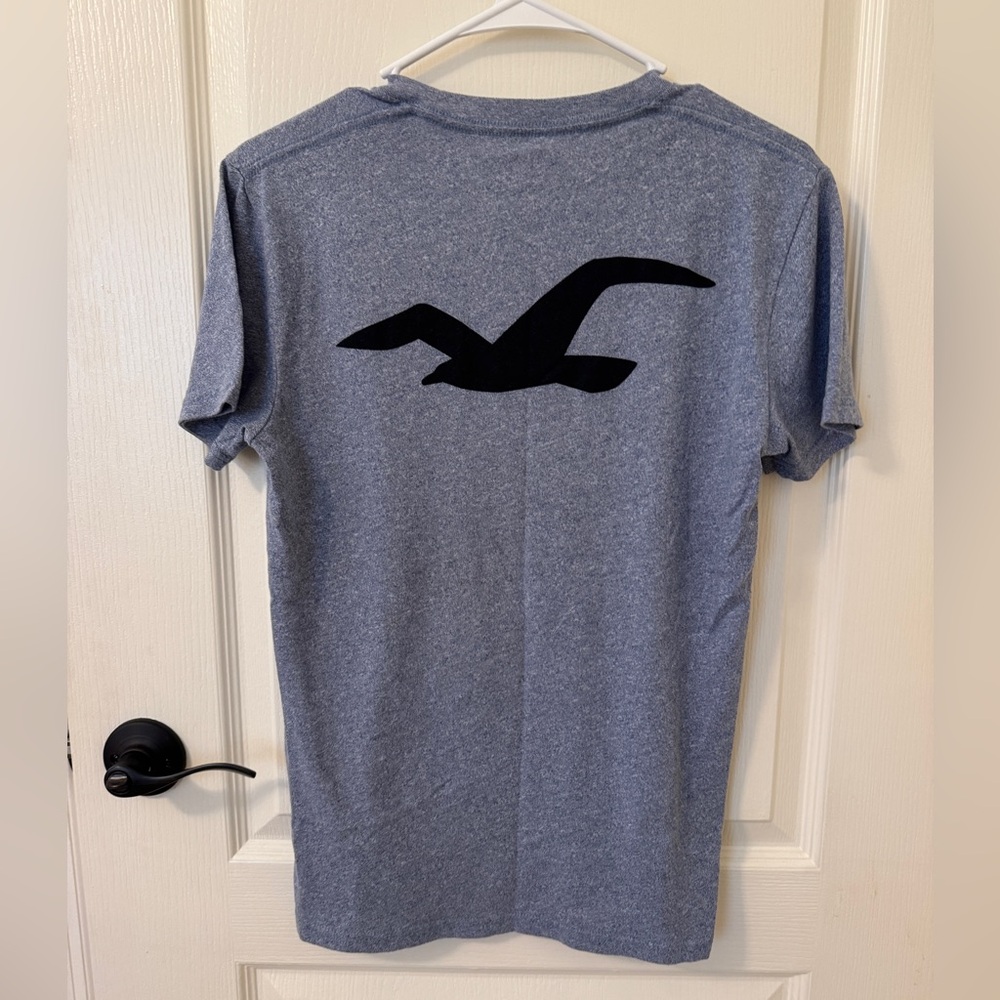 Men's Heather Gray T-Shirt with Hollister Logo